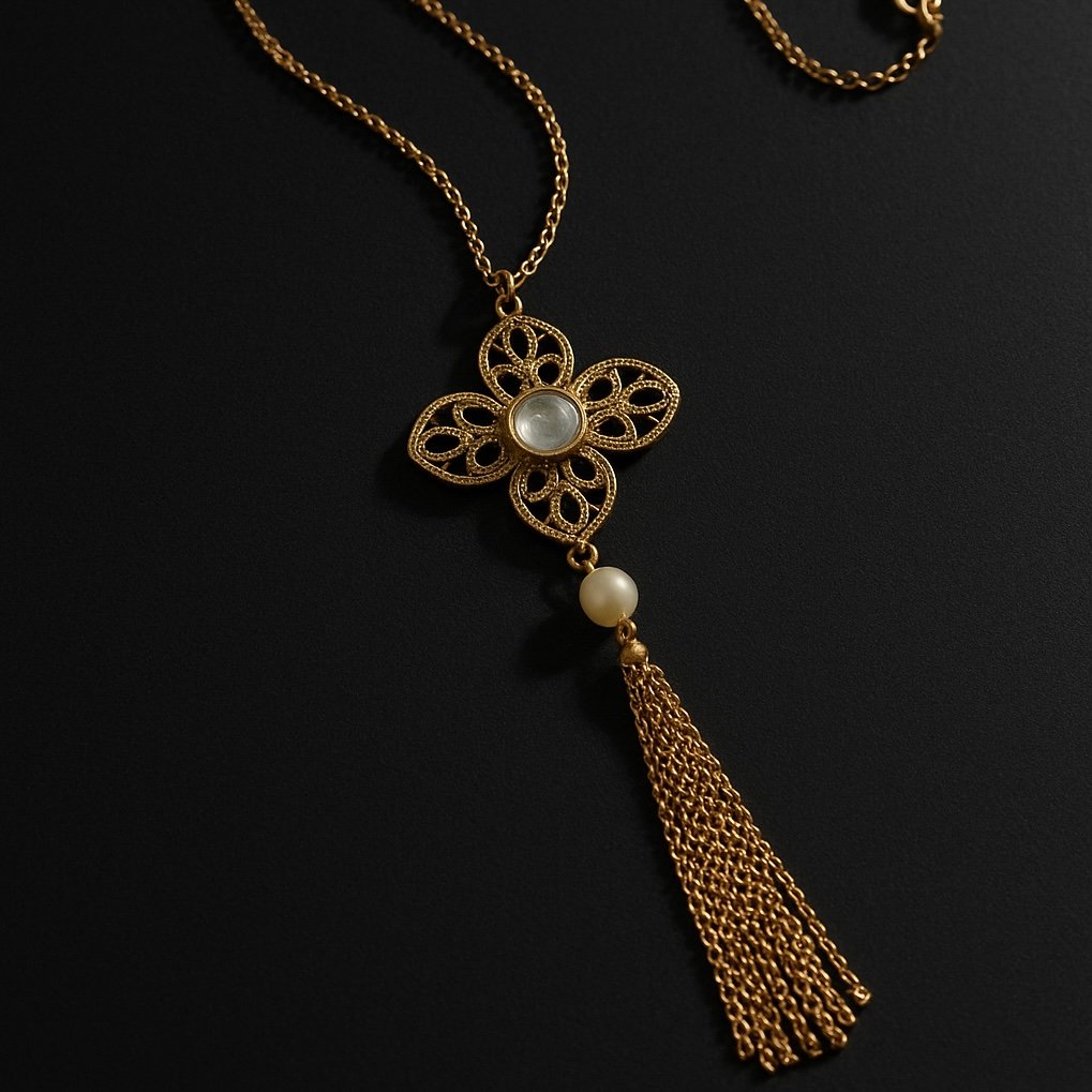 Кулон Аристократ - Жемчуг и Кристалл 🦪