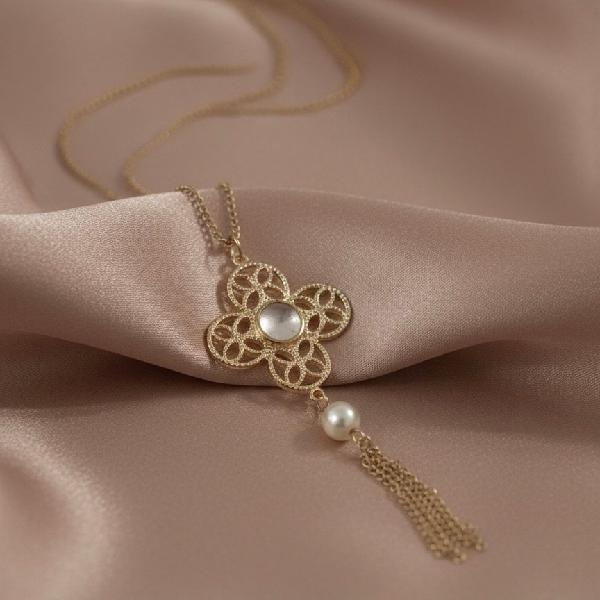 Кулон Аристократ - Жемчуг и Кристалл 🦪