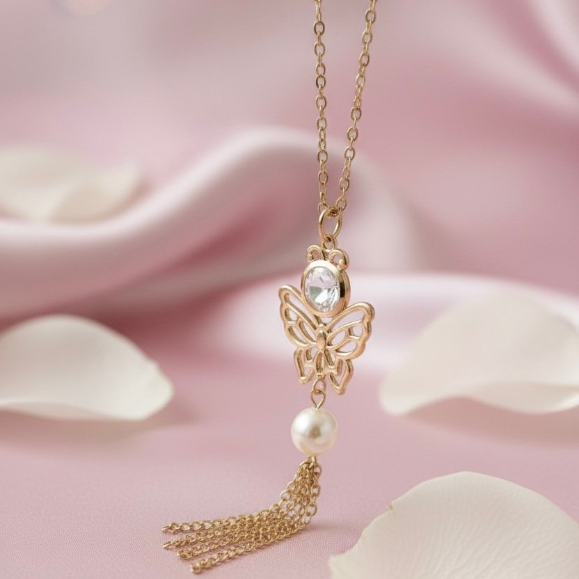 Кулон Бабочка с Жемчугом — ваш секрет легкой элегантности 🦋 