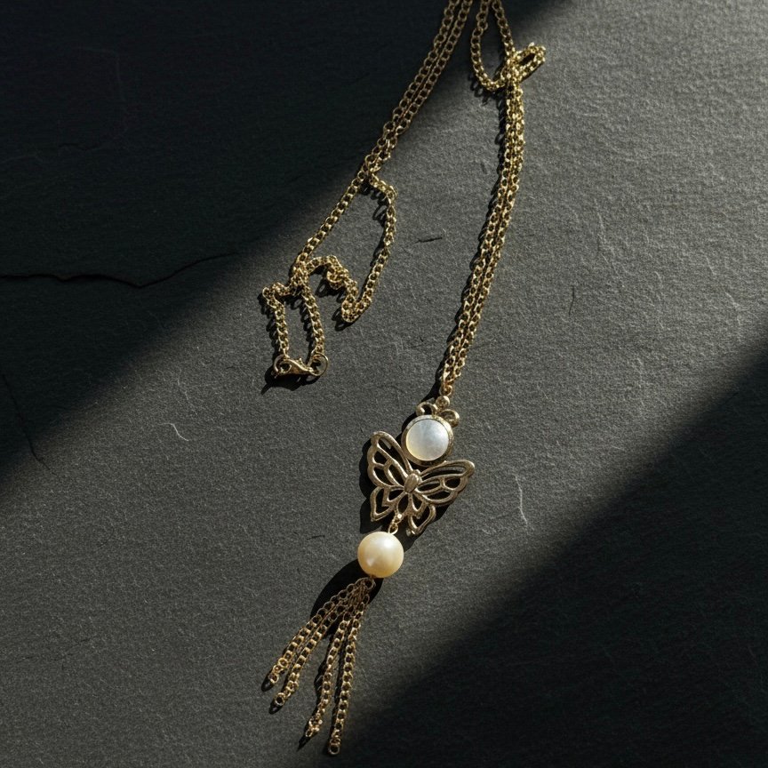 Кулон Бабочка с Жемчугом — ваш секрет легкой элегантности 🦋 