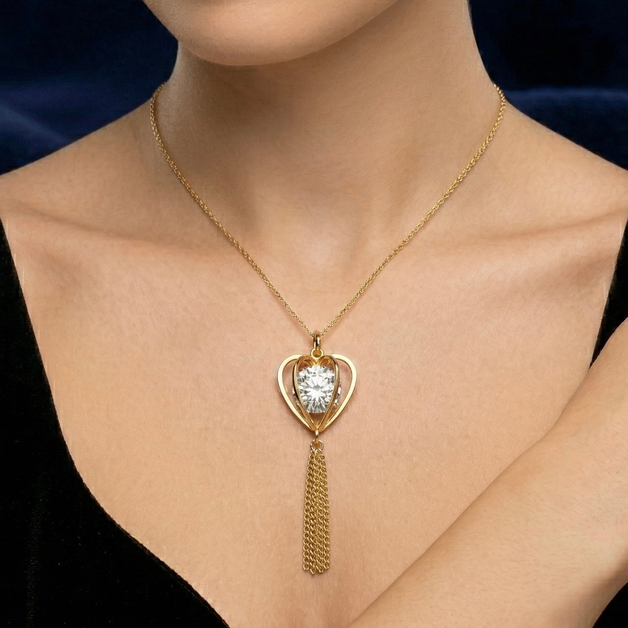 Кулон Сверкающая капля - элегантный минимализм💎